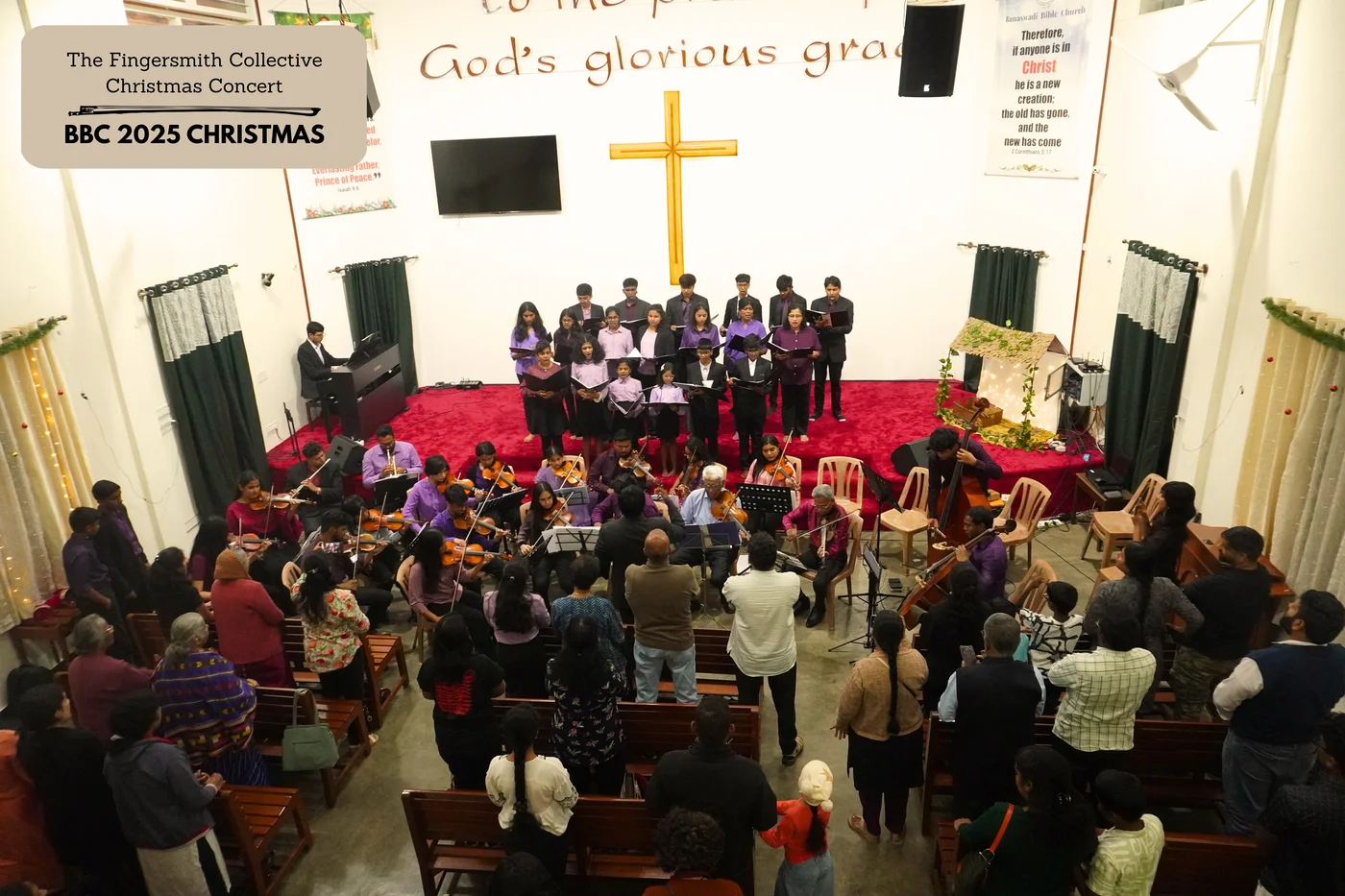 Fingersmith Collective Christmas concert at Banaswadi Bible Church 2025