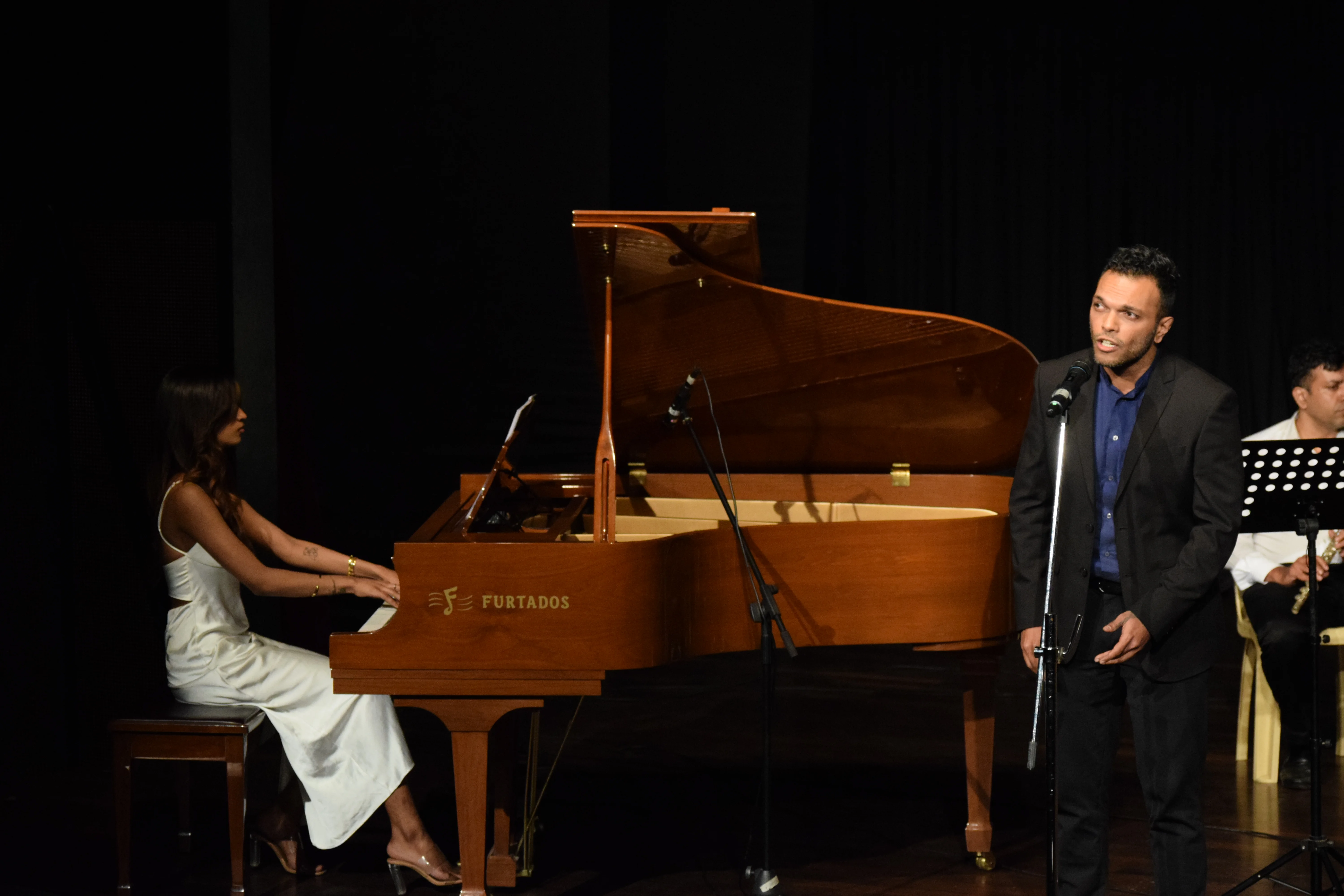 Benson Chacko performing at Madras Musical Association recital with FSG students 2024